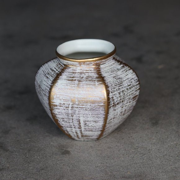 Mid Century Modern Royal Haeger 22K Gold Tweed - Picture 3 of 4